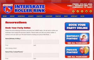 Party Booking Form