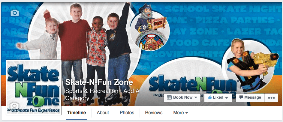 Skate-N-Fun Zone Facebook CTA Button